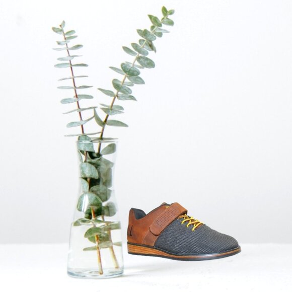 Nobull Power Performance Smokey Black Oiled Coffee Brown Leather Lace-up, Size 8 - Picture 1 of 13